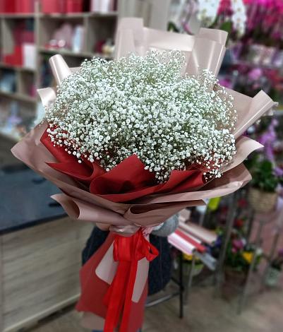 Букет цветов из: Гипсофила в Пинюг