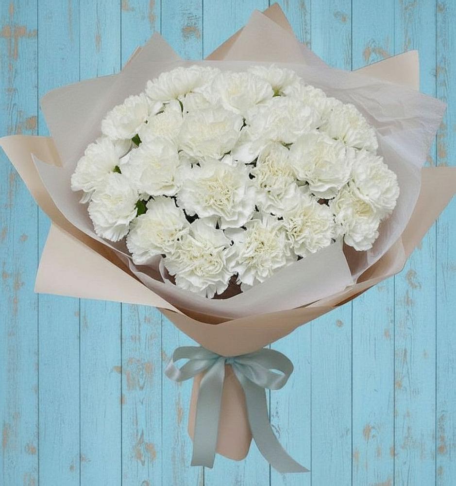 Букет цветов из: Гвоздики в Пинюг