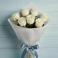 Букет 7 Белых роз Эдлесс Лав #REPLACE_PRED# Пинюг