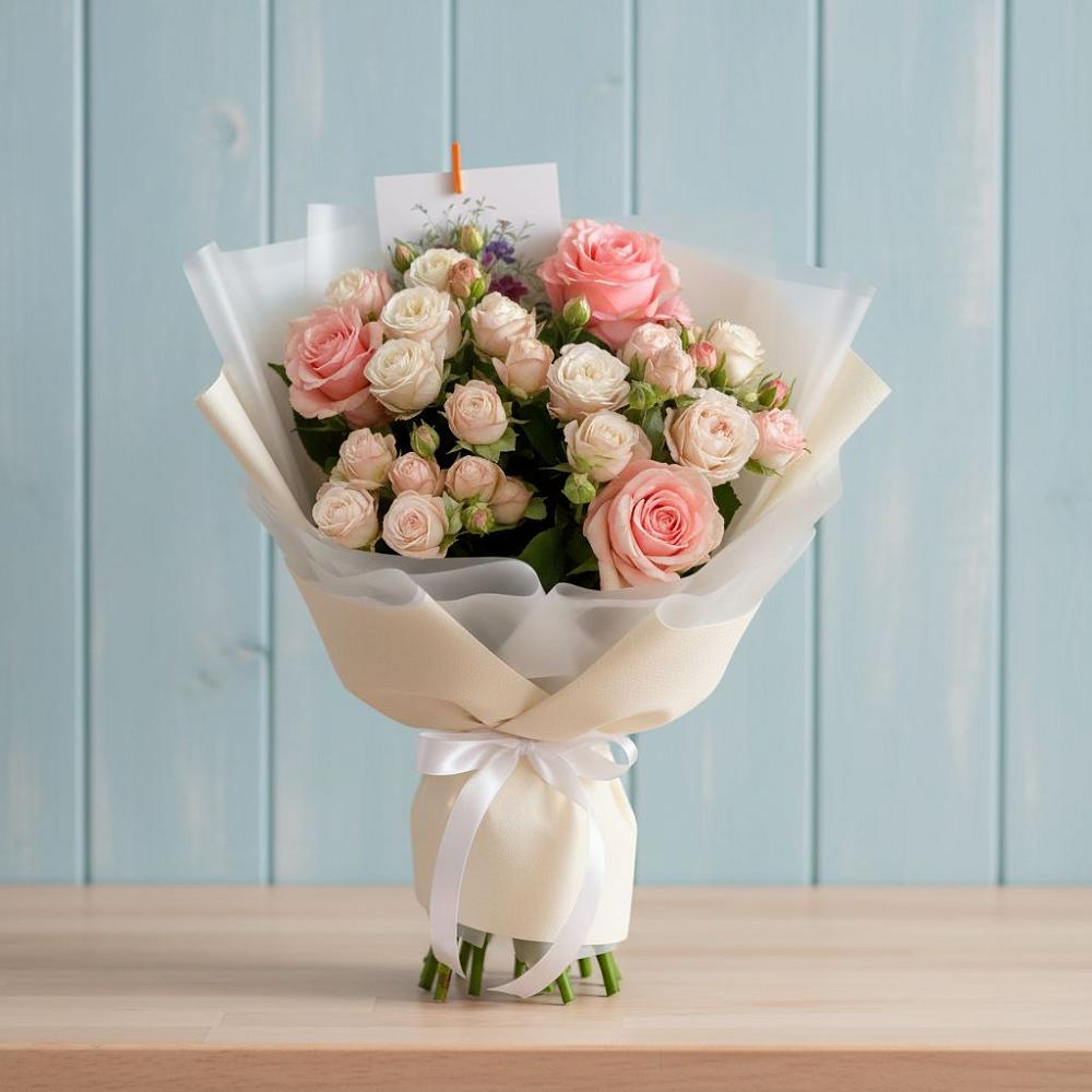 Букет цветов из: Розы в Пинюг