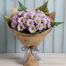 Букет цветов из:  Хризантемы #REPLACE_PRED# Пинюг