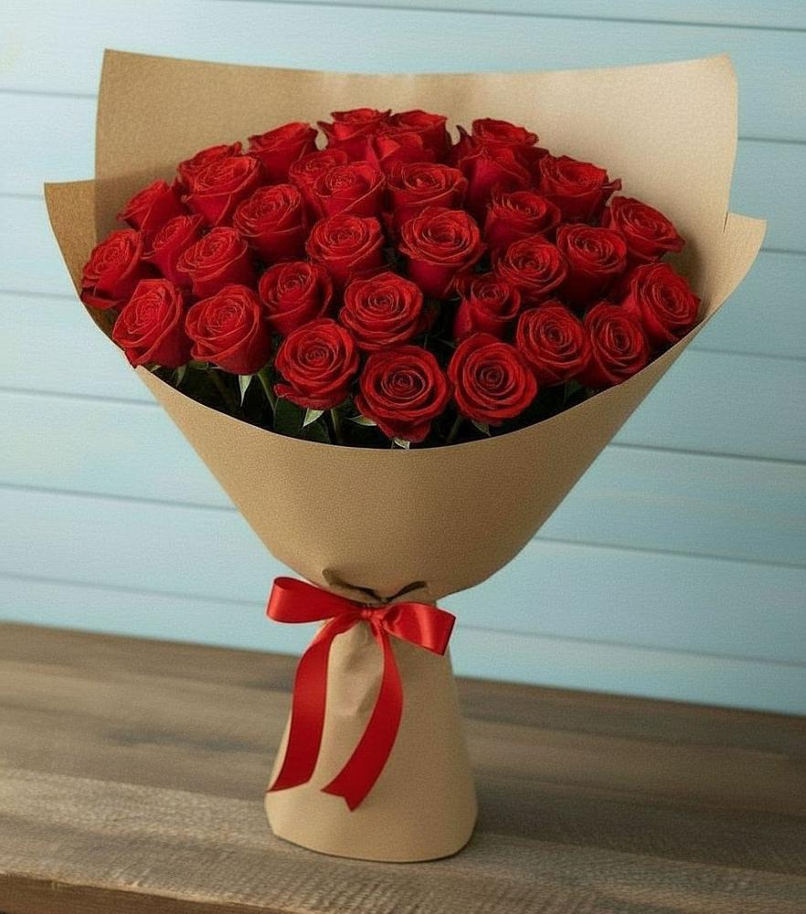 Букет Красные розы Милано в Пинюг