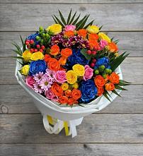 Букет цветов из:  Розы и Хризантемы в Пинюг