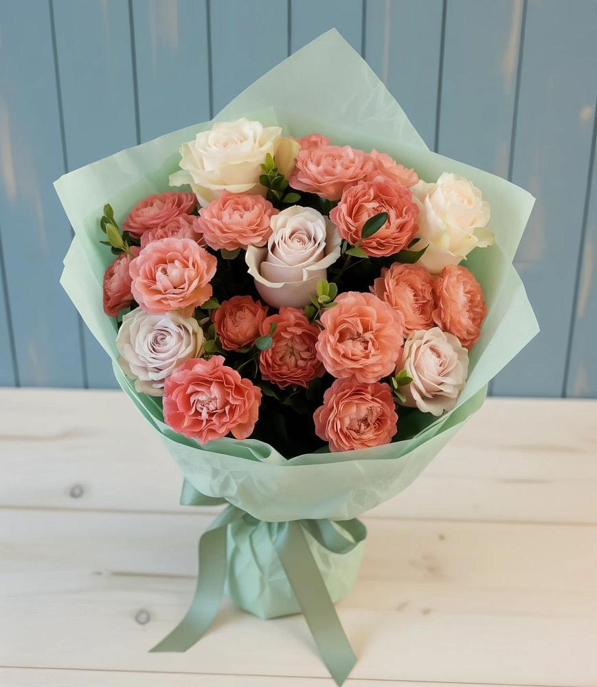 Букет цветов из: Розы в Пинюг