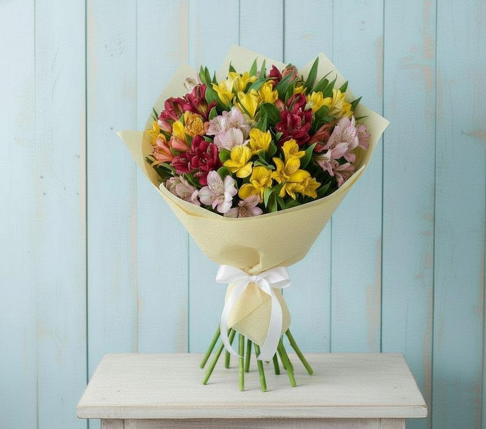 Букет цветов из: Альстромерии в Пинюг
