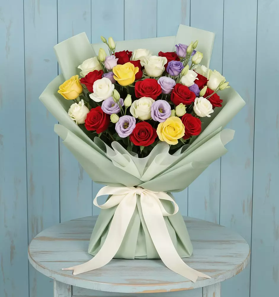 Букет цветов из: Розы в Пинюг